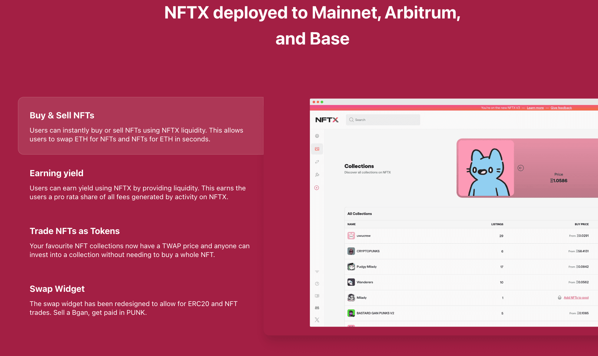 NFT staking and rentals on NFTx