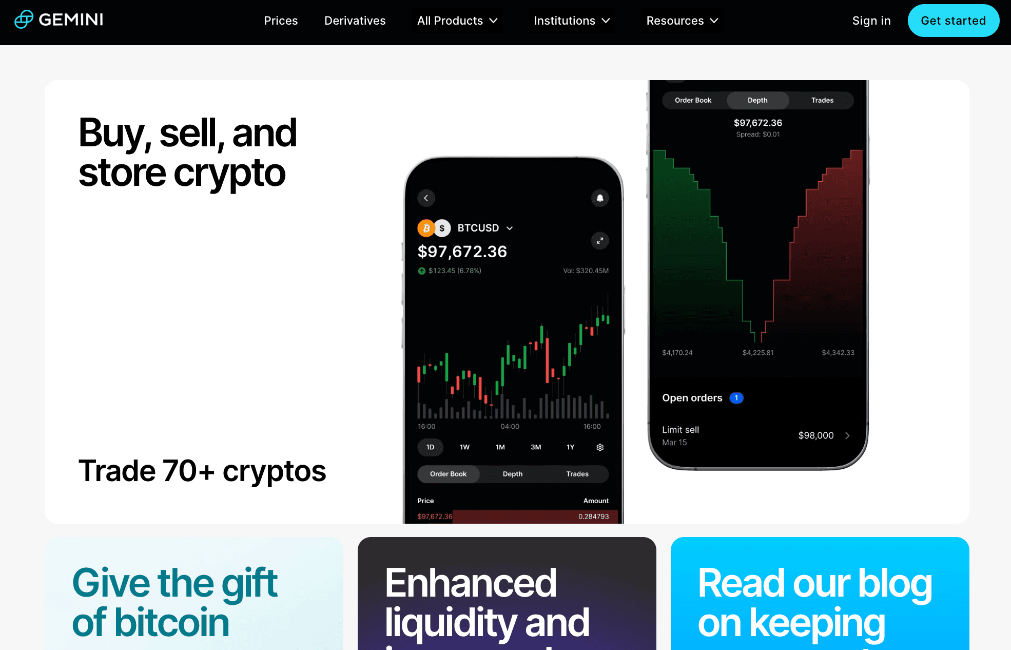 Gemini crypto exchange