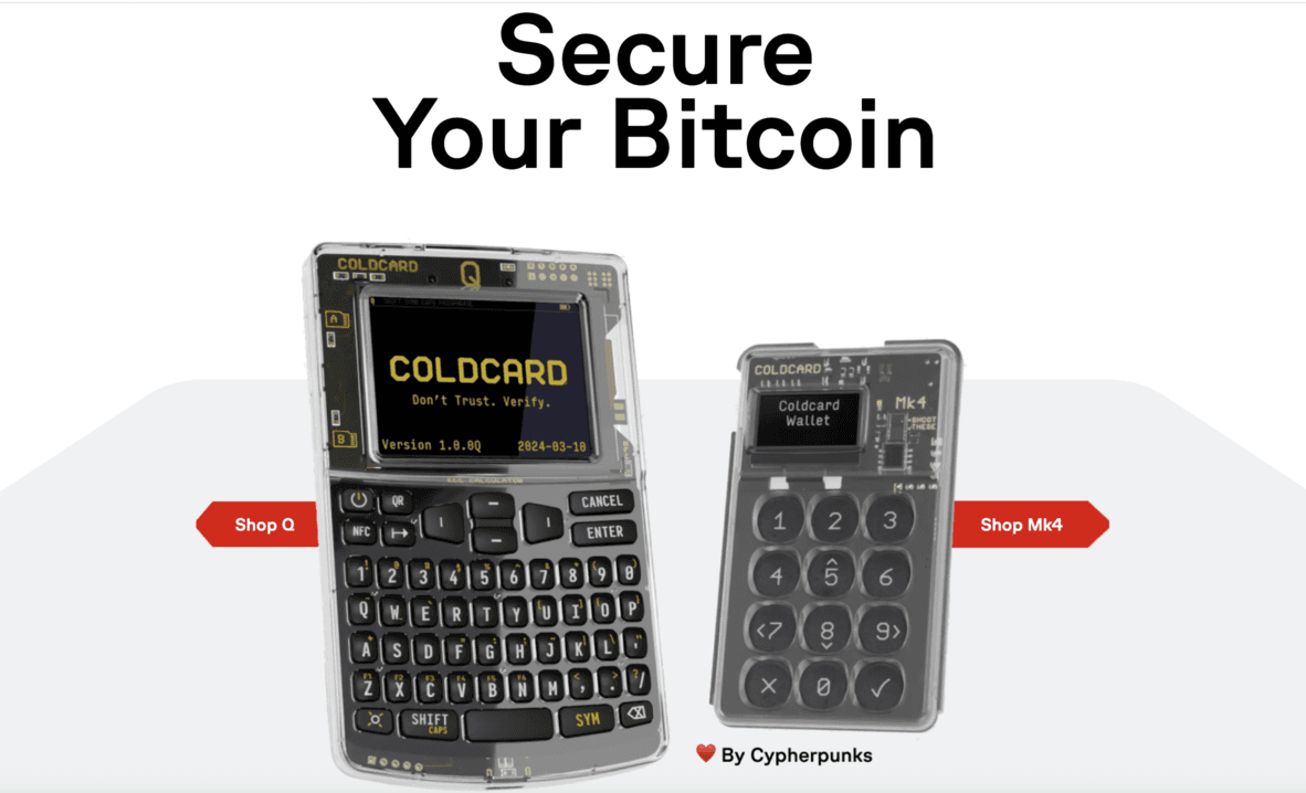 COLDCARD Mk4 is for Bitcoin-focused users